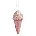 thumbnail image 3 of Adornos para árbol de Navidad, decoraciones navideñas, bricolaje, lindo y dulce adorno para árbol de Navidad. Helado rosa, 3 of 9