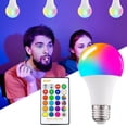 thumbnail image 4 of Bombilla LED E26 E27 RGB Sunnimix Foco de Cambio de 16 Colores 60X120MM 5W, 4 of 8