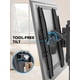 thumbnail image 5 of Soporte de pared para TV Pipishell certificado por UL para televisores de 42 a 90 pulgadas de hasta 60 kg, 5 of 7