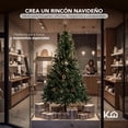 thumbnail image 4 of Árbol Pino de Navidad 1.80 m Artificial con Soporte de Metal 800 Ramas Frondoso Decoración Navideña, 4 of 7