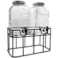 thumbnail image 4 of Dispensadores Bebidas, Vitrolero de Vidrio Grueso, Tipo Mason Jar para Bebidas Frías; Aguas Frescas, Capacidad de cada Vitrolero 5 Litros, 4 of 8