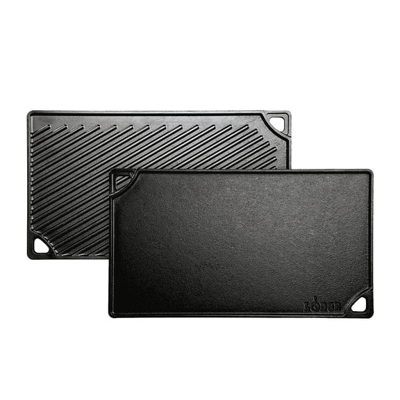 Parrilla Plancha Reversible Lodge Negro Ideal para Asador