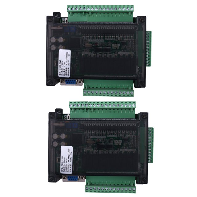 2X PLC Tablero de Control Industrial FX3U-24MR Tablero de Control Industrial PLC Doméstico de Alta Velocidad Controlador PLC Programable