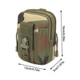 thumbnail image 2 of Riñonera táctica MOLLE | Bolsa para teléfono de 15 cm | Nailon 800D resistente al agua | Cremallera de grado militar y hebilla ajustable | Accesorio para deportes y equipo al aire libre, 2 of 5