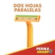 thumbnail image 3 of Rastrillo Permasharp II Desechable con 2 Hojas y Mango Antideslizante 10 pzas, 3 of 5