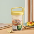 thumbnail image 1 of Vaso portátil para desayuno de avena con cuchara | Bandeja de hielo desmontable para almacenar en frío | Tapa a prueba de fugas, 1 of 6