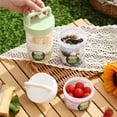thumbnail image 4 of Vaso portátil para desayuno de avena con cuchara | Bandeja de hielo desmontable para almacenar en frío | Tapa a prueba de fugas, 4 of 7