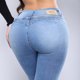 thumbnail image 5 of Pantalón Skinny Corto Mezclilla Ajustado Mujer con Stretch, 5 of 6