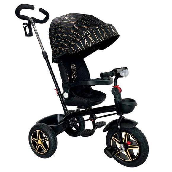 Triciclo 3 en 1 Lee Monde 360 Negro/Dorado