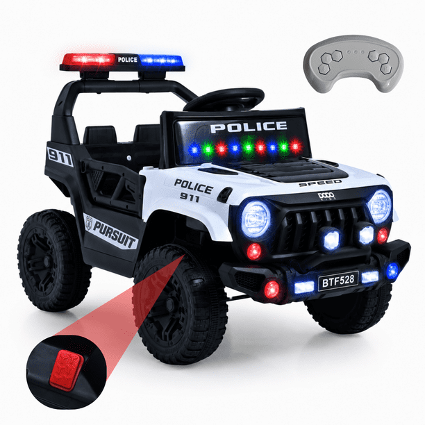 Camioneta Eléctrica Dodo Kids Nexus Policía Blanco