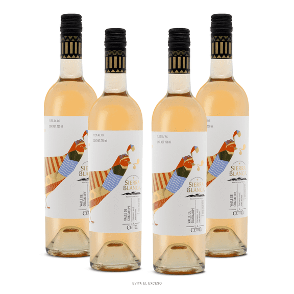 Vino Rosado Sierra Blanca Rose 750ml Paquete de 4 Botellas