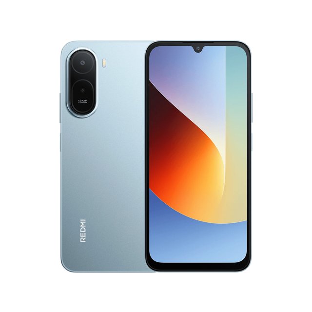 smartphone xiaomi redmi a7 pro 4+64 gb azul desbloqueado vista frontal y posterior; dispositivo azul niebla con pantalla IPS LCD HD+ de 6.9" y muesca en forma de gota, bordes delgados, módulo trasero vertical con cámara dual 13 MP y flash, sensor de huellas lateral y logo Redmi en la tapa. Batería de 6000 mAh, 4 GB RAM y conectividad 4G; a menudo se usa como pantalla portátil para multimedia durante viajes.
