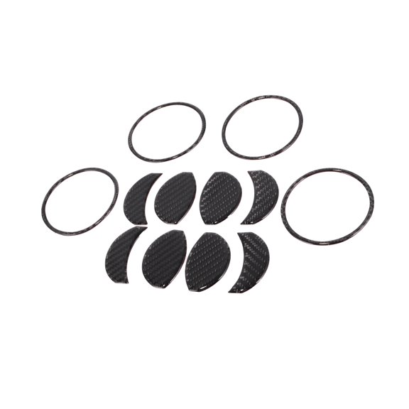 Cubierta de Sticker para la Salida de Aire Acondicionado para Toyota Tacoma 2016-2023 Fibra de Carbono Negra 4 Juegos