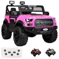 thumbnail image 1 of Montable Electrico Raptor para Niños Control Remoto Luz Led 12v - Rosa, 1 of 7