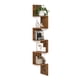 thumbnail image 1 of VASAGLE Estantería de Esquina, Estantería de Pared Flotante de 5 Niveles con Diseño en Zigzag, Estantería para Libros, Marrón Rústico, 1 of 6