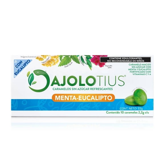 Caramelos Ajolotius Sin Azucar 22 gr