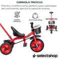 thumbnail image 2 of Triciclo Bicicleta Juguete Para Niños Infantil Cesta Cajuela, 2 of 7