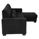 thumbnail image 3 of Sofá Love Chaise Derecho en L Eros 3 Plazas Negro para Sala, 3 of 8