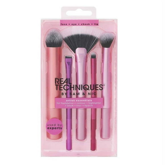 Kit de brochas Real Techniques para maquillaje artist essentials 5 pzas
