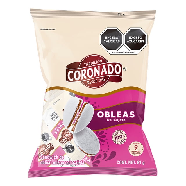 Dulce Coronado Obleas de Cajeta 81 g