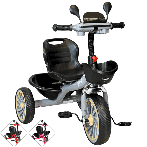 Triciclo para Niños Torreta con Luz y Sonido Ruedas de Eva Apto a partir de 2 Años Soporta hasta 20 kg - Gris