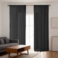 thumbnail image 5 of Cortinas translúcidas ligeras de color liso | Cortinas translúcidas con bolsillo para barra para sala de estar y dormitorio | Panel de poliéster transparente de 130 x 100 cm, 5 of 5