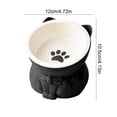 thumbnail image 3 of Cats Food Bowl Large Capacity Pet Food Bowl Cute Drinking Bowl For Cats To Protects The, 3 of 6