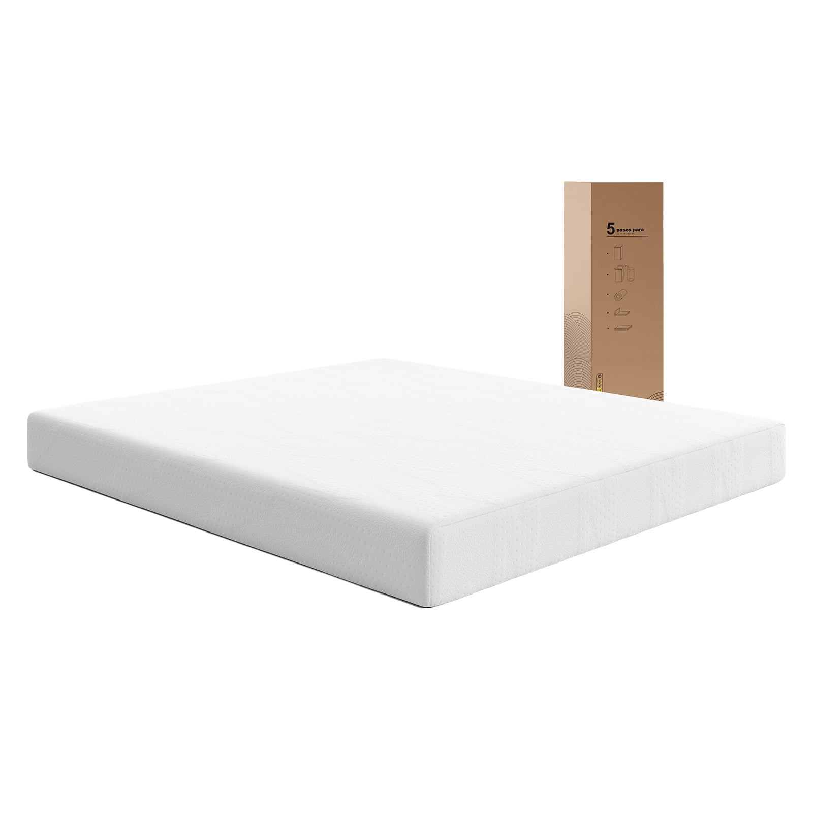 Colchón King Size De Espuma Con Gel De 18 Cm, Firmeza Media Y Soporte Equilibrado