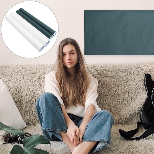 MOKKHNB 2Ud Pizarra Papel Que Se Pega En La Pared Ideal Para Mensajes Y Dibujos