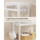 thumbnail image 4 of SONGMICS Mueble para Inodoro, Estante sobre Inodoro, Estantería de 3 Niveles, Estante Ajustable, Blanco Nube, 4 of 6