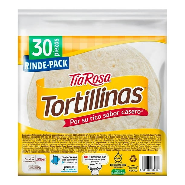 Imagen 2 de Tortillas de harina Tía Rosa Tortillinas 765 g
