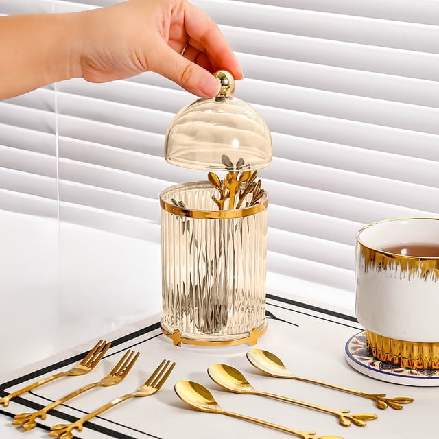 Fork Fruit Fork Home Set Cake Fork With Can Small Plates High End Fruit Delivery Box