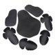 thumbnail image 1 of 7 Piezas De Cuerpo Extraíble Conjunto De Equipo De Protección Almohadillas De Espuma Para Motocicletas Ciclismo Ciclismo Chaquetas De Motorista, Negro, 1 of 8