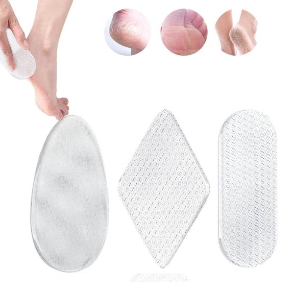 Xihbxyly Lima de Vidrio para Pies, Removedor Indoloro de Callos, Exfoliante Eficaz para Piel Muerta, Práctica Herramienta para Viajes, Elegante Diseño Transparente, Pedicura En Casa, Incluye 1 Pieza