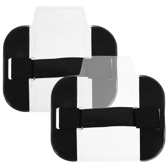 ELAYARD 2Ud Gafetes De Negro Con Material PVC Y Nylon Para Uso Diario