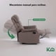 thumbnail image 4 of Sillón Reclinable De Tela Reposet Manual Individual beige, 4 of 9