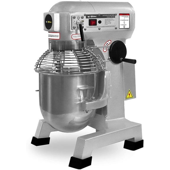 Batidora de pedestal industrial Rhino BATI-30 plata 127V Rhino BATI-30