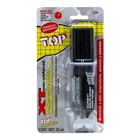 Pegamento epóxico Top Xtreme reinforced Reforzado de Acero 25 ml
