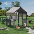 thumbnail image 1 of Catio Gigante de Aluminio para Múltiples Gatos, con Plataformas y Cubierta con Protección UV, para Jardín o Patio, 1 of 8