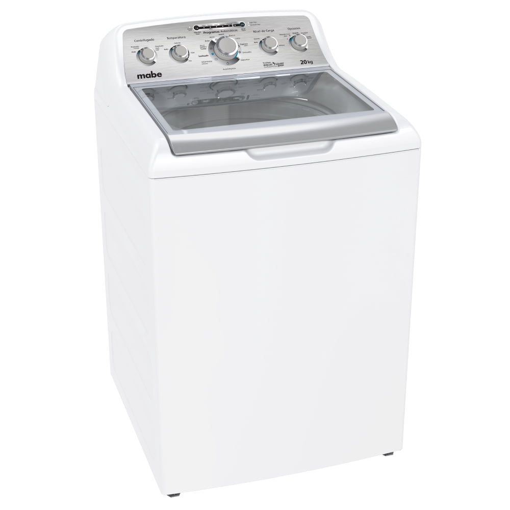 Lavadora Automática Mabe Aqua Saver Green 20 kg Blanca con Sanitizado LMA70215WBAB0