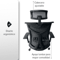 thumbnail image 3 of Silla de Oficina Minimalista con cabecera, Soporte Lumbar y Soporte para pies Ajustable Silla Gamer sillas para Escritorio Silla ergonómica, 3 of 6