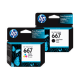 thumbnail image 2 of Combo Tinta Original HP 667 Negro y Color HP 3YM78AL + 3YM79AL, 2 of 2
