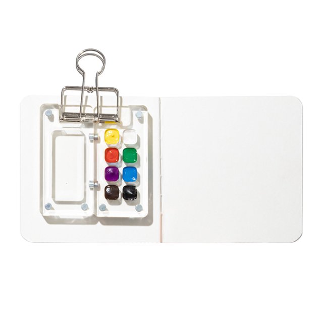 Portable Mini Acrylic Watercolor 8/15 Removable Watercolor Paint With Metal Clip Unique Gifts For Artists