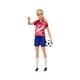 thumbnail image 3 of Muñeca Barbie Mattel Profesiones Jugadora de Fútbol Playera Roja, 3 of 4