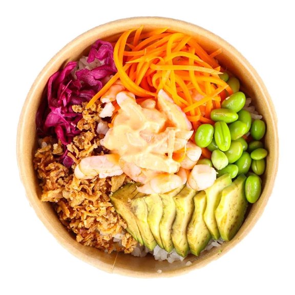 Poke bowl Happy Tokyo camarón por pieza