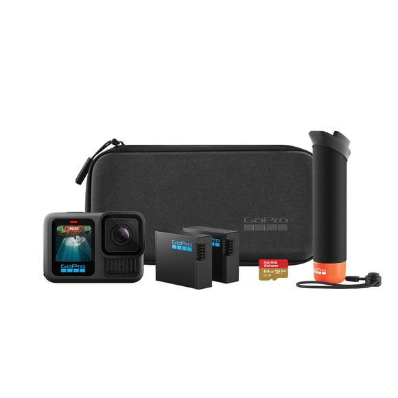 Cámara de acción GoPro HERO13 negra con paquete de accesorios