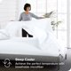 thumbnail image 4 of Bare Home Sábanas Planas Ultra Suaves - Colección Premium 1800 - Doble Cepillado - Full, Color Blanco, 4 of 6