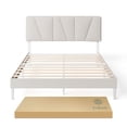thumbnail image 2 of Base de Cama Tapizada Diseño Asimétrico King Size Zinus Maya. Fácil Armado., 2 of 8