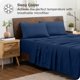 thumbnail image 2 of Juego de Fundas de Almohada Bare Home Cierre Tipo Sobre Colección Premium 1800 Doble Cepillado Ultra Suave Tamaño King 20 x 36 Azul Oscuro 2 Unidades, 2 of 6