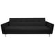 thumbnail image 2 of Sofá Cama Reclinable Paris Lino Negro, Brazos separados, Futon 3 Posiciones EL BAZAR STORE Moderno abotonado, 2 of 7
